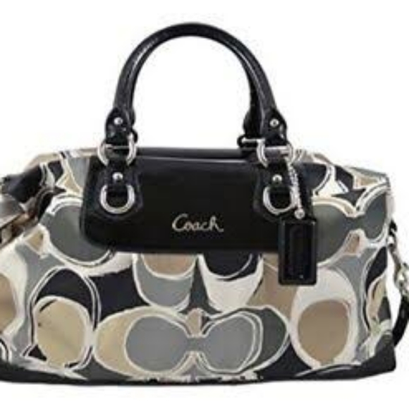 Coach Handbags - COACH Ashley Dotted Shoulder Bag